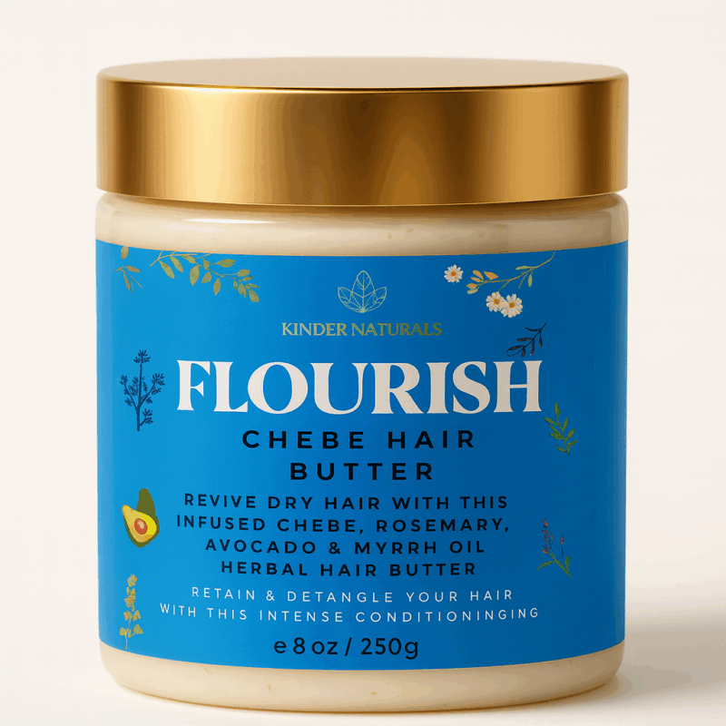 Chebe Hair Butter in Gold jar by Kinder Naturals