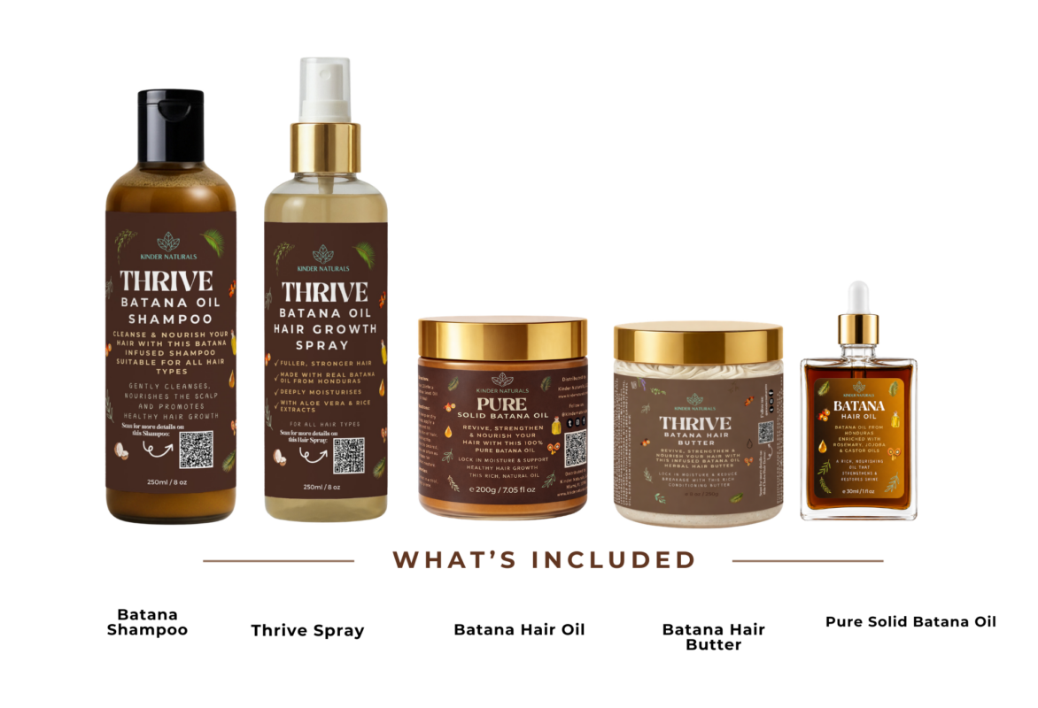 Kinder Naturals Batana hair care bundle
