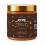 Kinder Naturals Pure Raw Batana Oil 200g in a gold-lidded jar